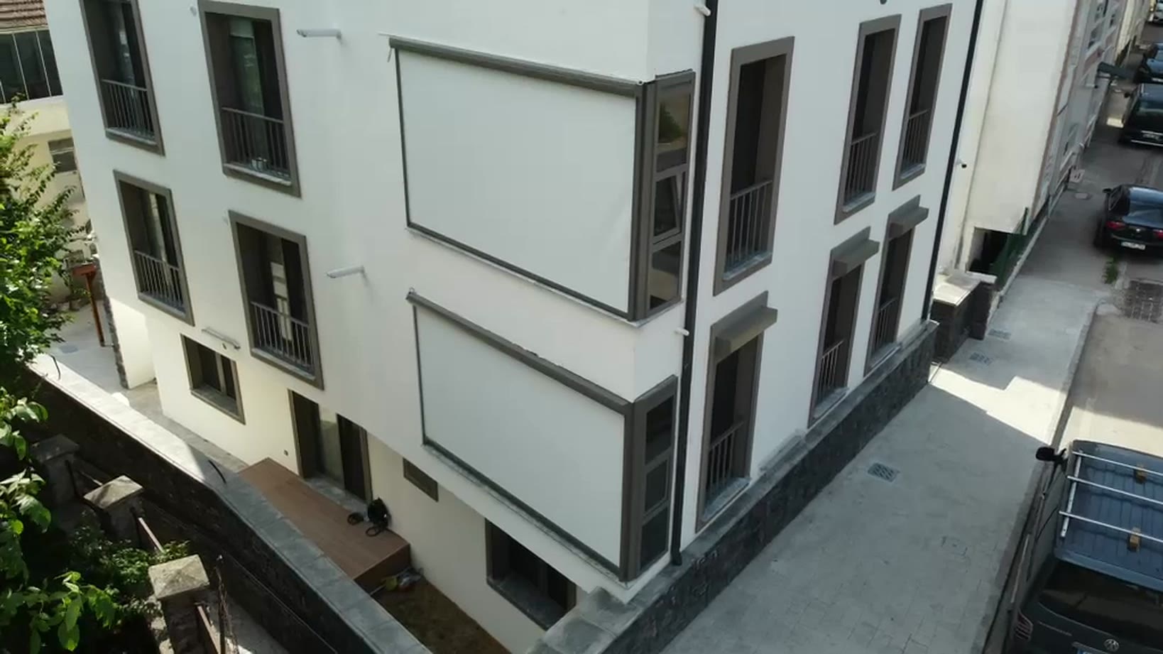 Toplu konut projesinde tamamlanan cephe uygulaması